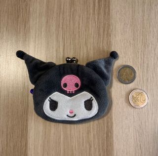 Monedero Kuromi Negro y Rosa