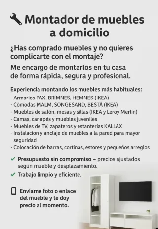 Montador de muebles!