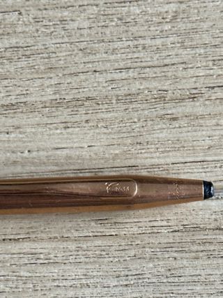 Bolígrafo CROSS oro laminado
