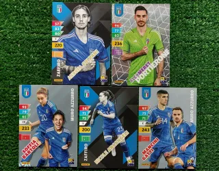 5 carte Adrenalyn XL Panini Italia