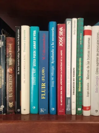 Libros de autoayuda y salud.