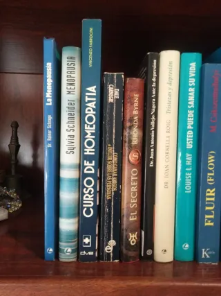 Libros de autoayuda y salud.