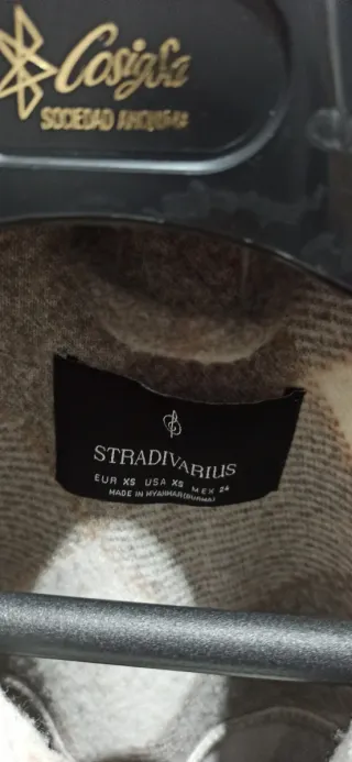 Sobrecamisa cuadros Stradivarius Talla XS