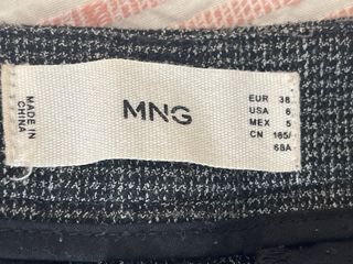Pantalón Mango Talla M Gris