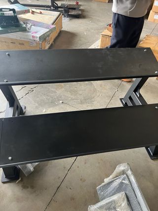 Mancuernas sin usar - 3m largo, 2 baldas