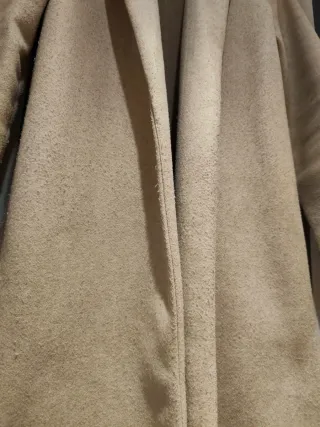 Abrigo paño Zara beige Talla L