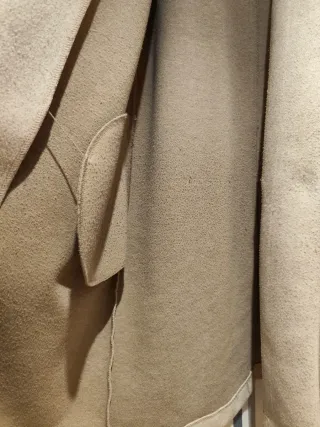Abrigo paño Zara beige Talla L