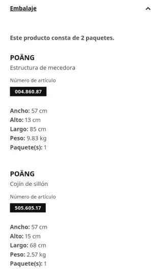 Sillón Mecedora Poang Ikea