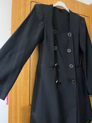 Abito blazer doppiopetto nero