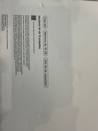 MacBook air 15” m4 16g 256 nuevo