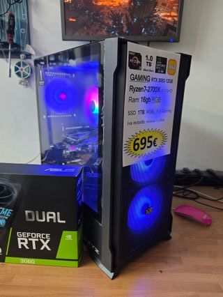 PC Gaming Ryzen 7 2700X RTX 3060 12GB