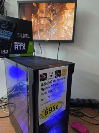 PC Gaming Ryzen 7 2700X RTX 3060 12GB