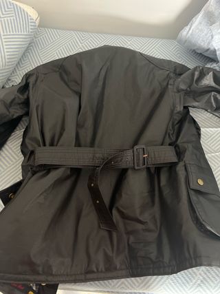 Chaqueta Garibaldi Negra Forro Tartán