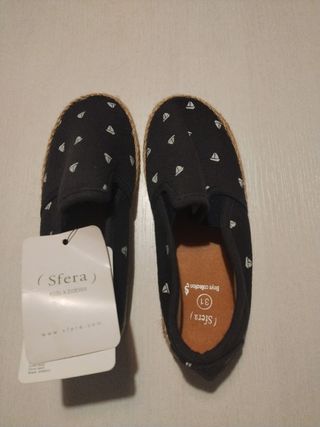 Alpargatas niño talla 31