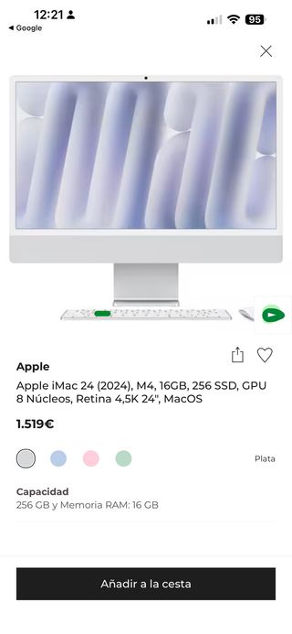 Ordenador Imac 24” apple