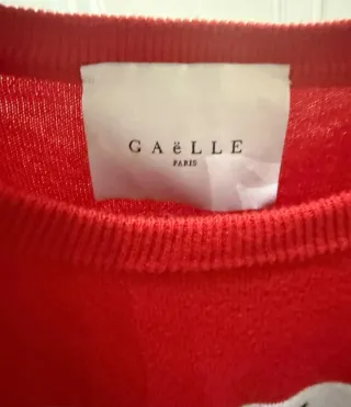 Maglione Gaëlle rosso con logo