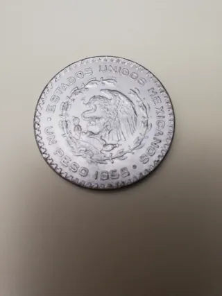 Lote 6 monedas 1 peso plata mexicano