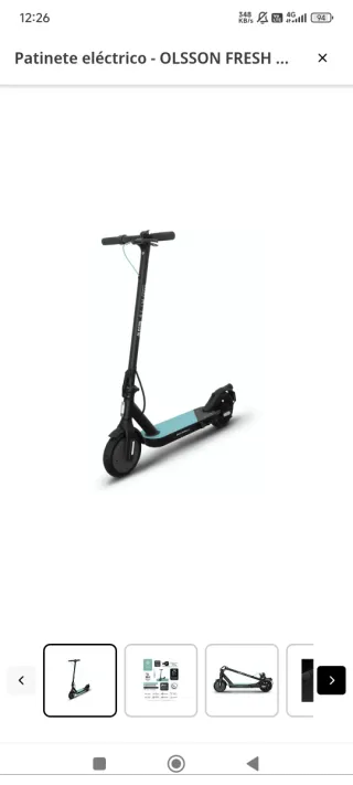 Patinete Eléctrico Olsson Fresh Slim tipo Xiaomi