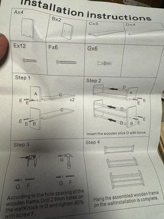 Estanterías pequeñas de madera