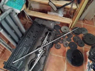 Pack de discos barra, escucho ofertas