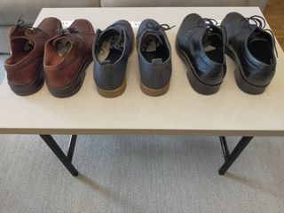 Lote 3 Zapatos Piel Hombre Talla 41 y 42 ganga