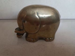 Figura elefante bronce antiguo