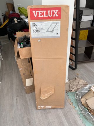 Caseton velux ventana balcon para pizarra