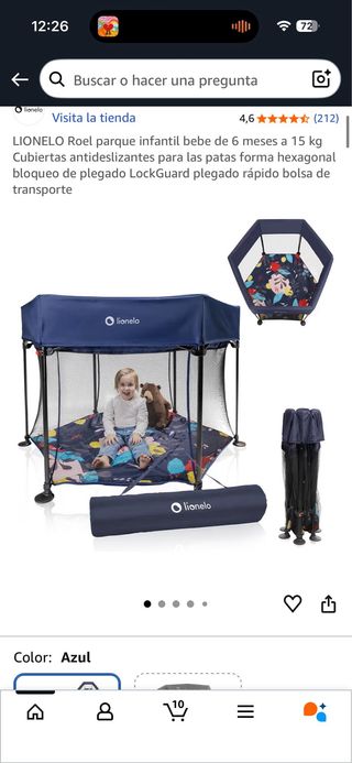 Parque infantil plegable LIONELO