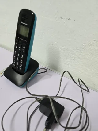 Teléfono Inalámbrico Panasonic Negro/Azul
