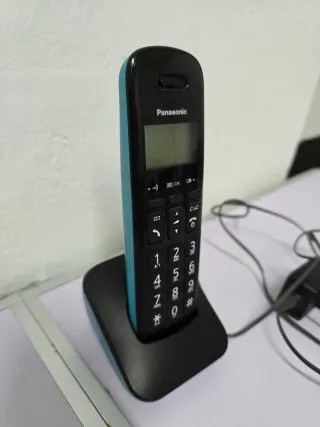 Teléfono Inalámbrico Panasonic Negro/Azul