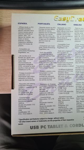 Tableta Gráfica EasyDraw U USB PC