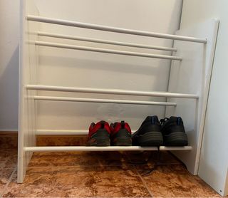 Zapatero Metálico Blanco