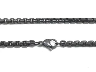 David Yurman Cadena +Colgante Chevron Plata-OniX