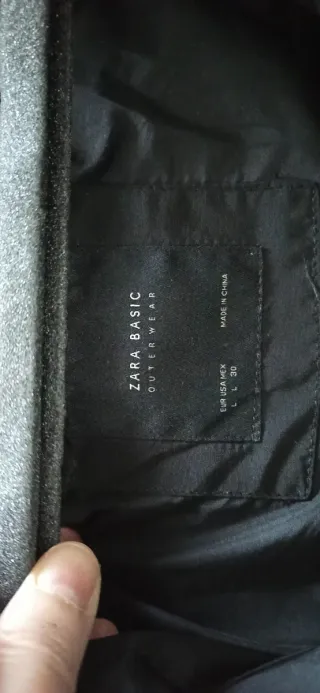 Cazadora Zara Negra Mujer Talla L Cremallera Dorad