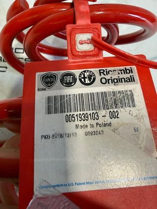 Muelles Delanteros Abarth 500/595/695