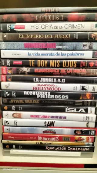 Lote Películas DVD Varias, son 100