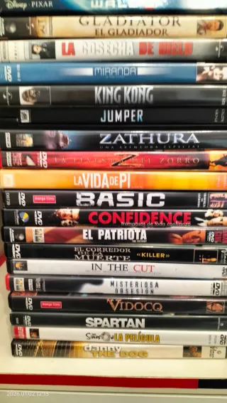 Lote Películas DVD Varias, son 100