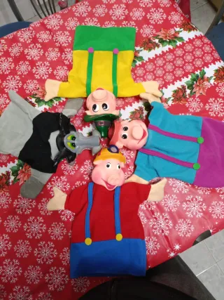 Marionetas 3 Cerditos y Lobo