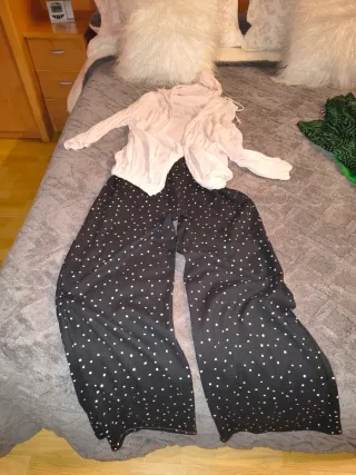 Conjunto Pantalón Palazzo y Blusa