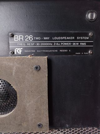 RCF BR 26 Casse Audio Vintage Made in Italy