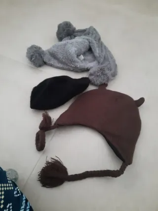 Lote 3 gorros invierno