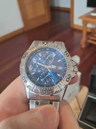 Reloj Lotus Multifunción Azul Plateado