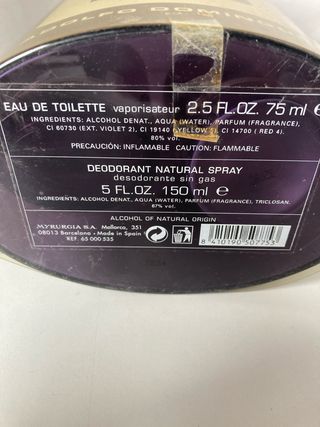 Perfume Adolfo Dominguez U Morado Blanco