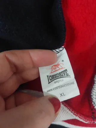 Felpa Lonsdrive Uomo Zip Taglia XL