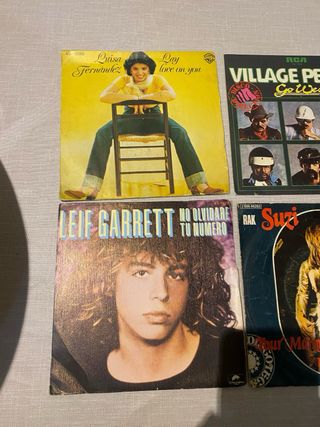 Lote 6 singles vinilo: Pop, Latino, Rock
