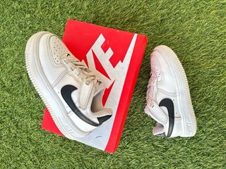 Tênis Nike Air Force 1 Infantil Branco. Tamanho 25