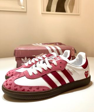 Adidas Samba Corazón Rosa Blanco