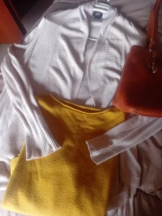 Lote Ropa Mujer Talla M y Bolso Marrón