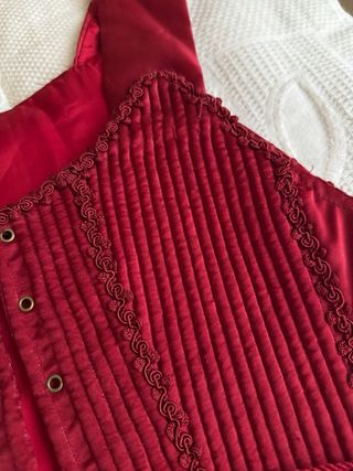 Corpiño huertana rojo