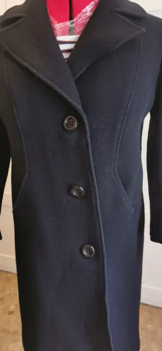 Abrigo de Lana Negro